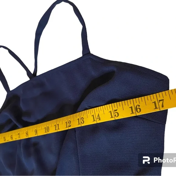 Women’s Dressy Navy Sleeveless Jumpsuit - Picture 9 of 12